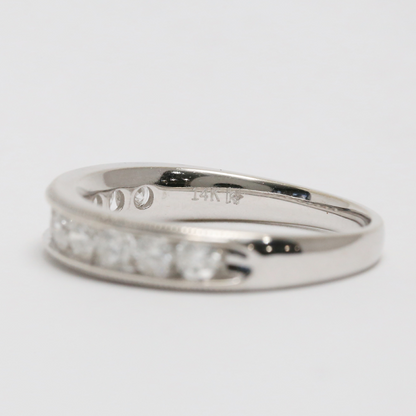 Inel cu Diamante din Aur Alb 14k