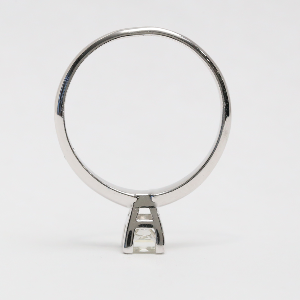 Inel Logodnă cu Diamante din Aur Alb 14k