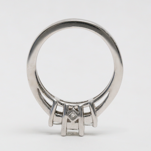 Inel cu Diamante din Aur Alb 14k