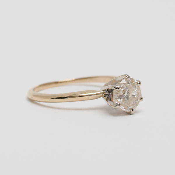 Inel Logodnă cu Diamante din Aur Galben 14k