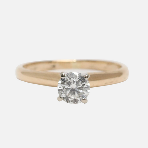 Inel Logodnă cu Diamante din Aur Galben 14k