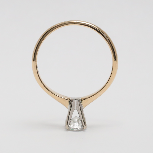 Inel Logodnă cu Diamante din Aur Galben 14k