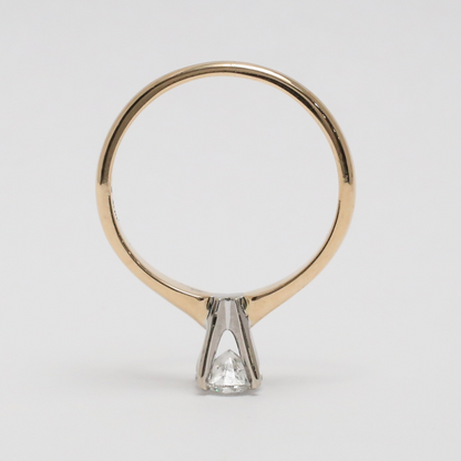 Inel Logodnă cu Diamante din Aur Galben 14k