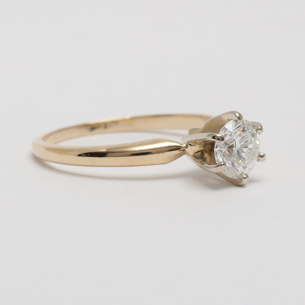 Inel Logodnă cu Diamante din Aur Galben 14k