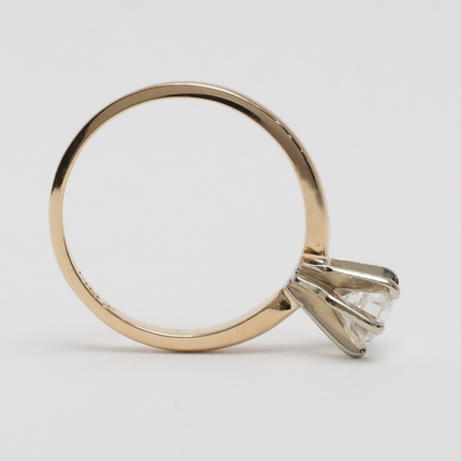 Inel Logodnă cu Diamante din Aur Galben 14k