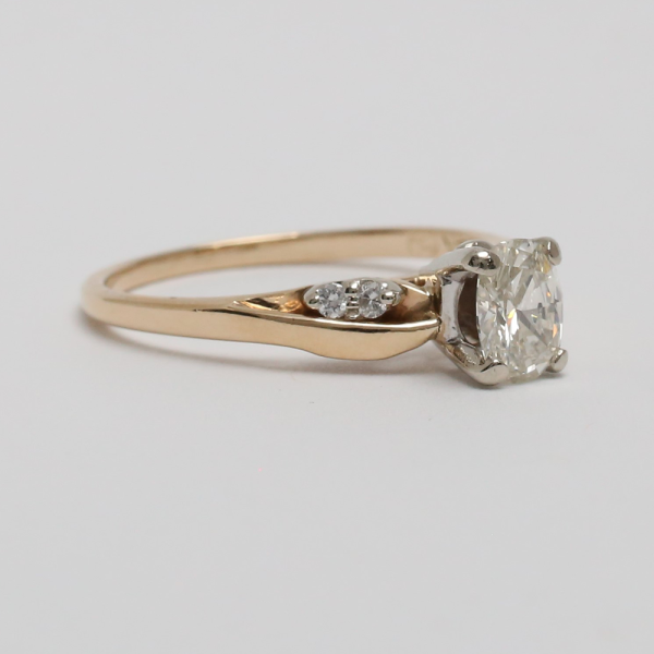 Inel Logodnă cu Diamante din Aur Galben 14k