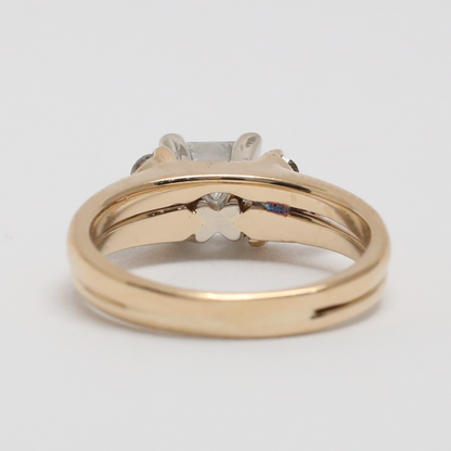 Inel cu Diamante din Aur Galben 14k