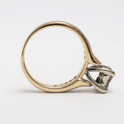 Inel cu Diamante din Aur Galben 14k